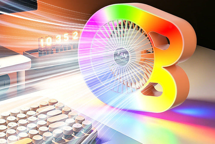 Ladies portable RGB table fan Kalsten