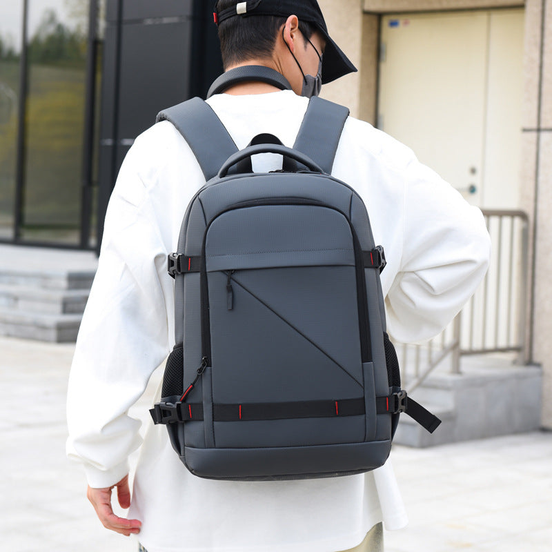 Backpack with ergonomic carrying system and multifunctional compartments Kalsten