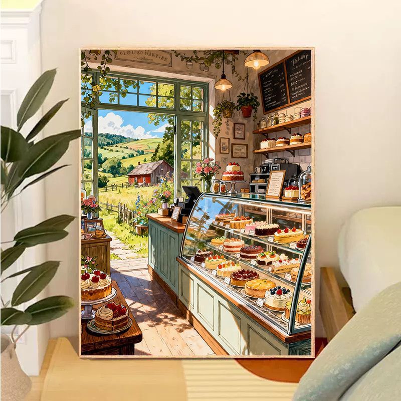 Bakery-Themed Decorative Canvas Art Kalsten