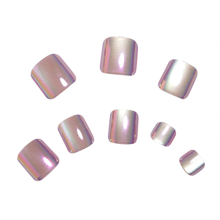 Iridescent Press-On Nail Art Set Kalsten
