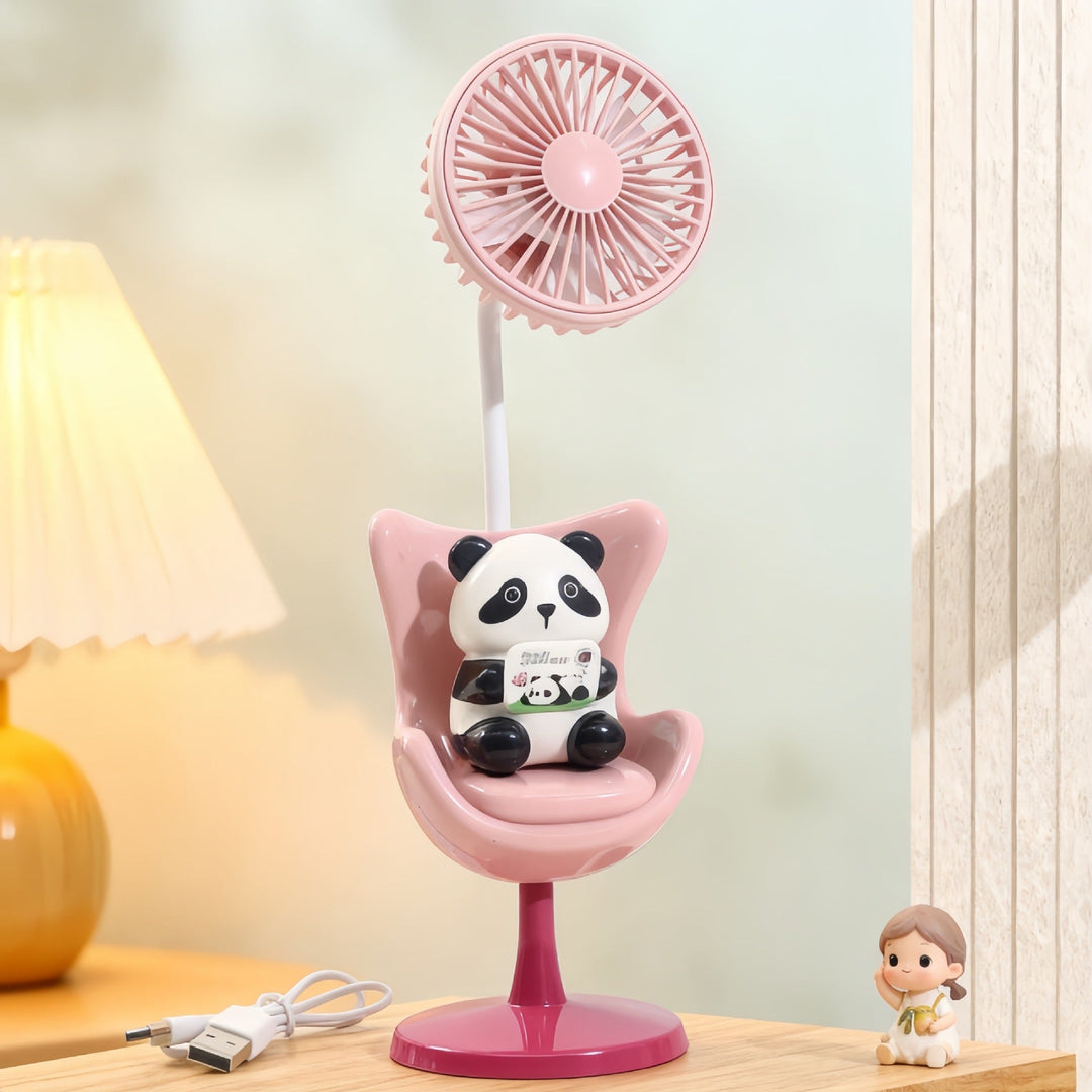 Women's Portable Mini Fan with Fun Bear Design Kalsten