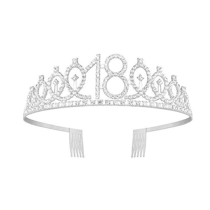 Ladies Glittering Crown with Swarovski Stones Kalsten
