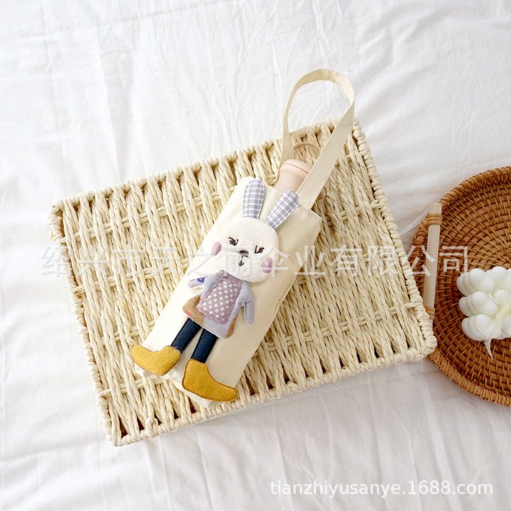 Ladies Foldable Umbrella Bag with Cute Rabbit Motif Kalsten