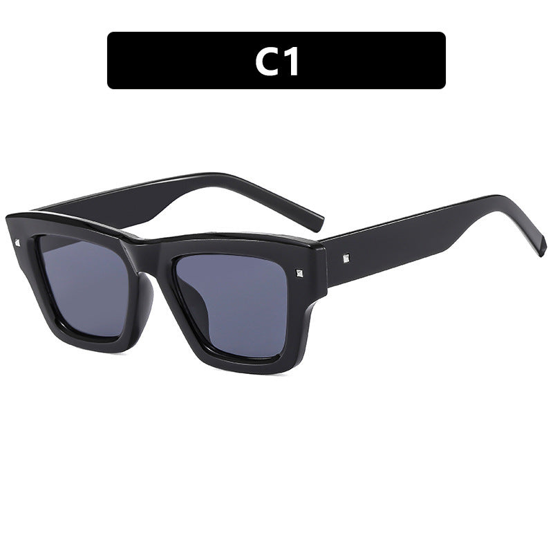 Ladies fashionable rectangular glasses with multifaceted design Kalsten