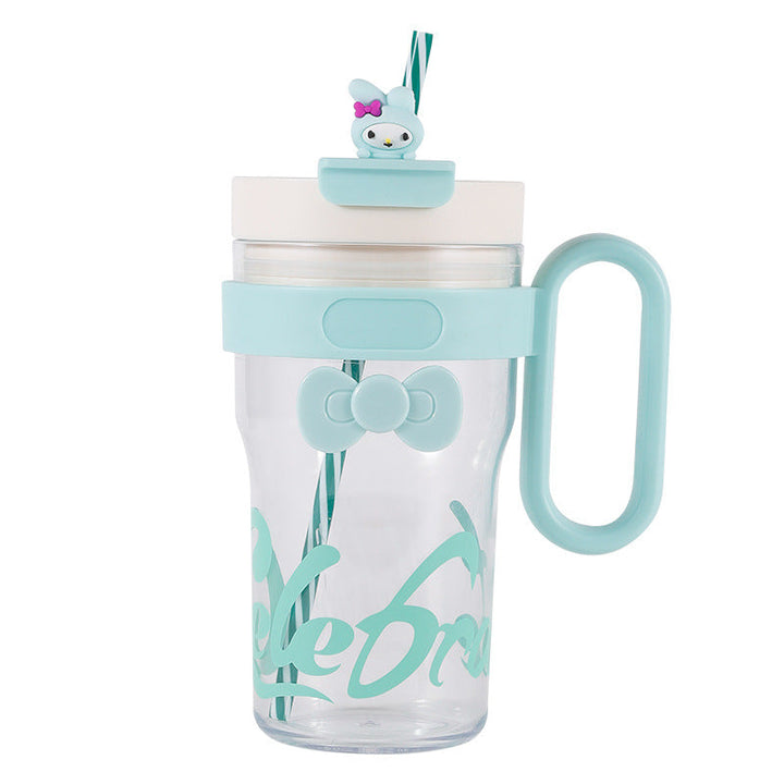 Ladies drinking cup with antibacterial lid and integrated carrying handle Kalsten