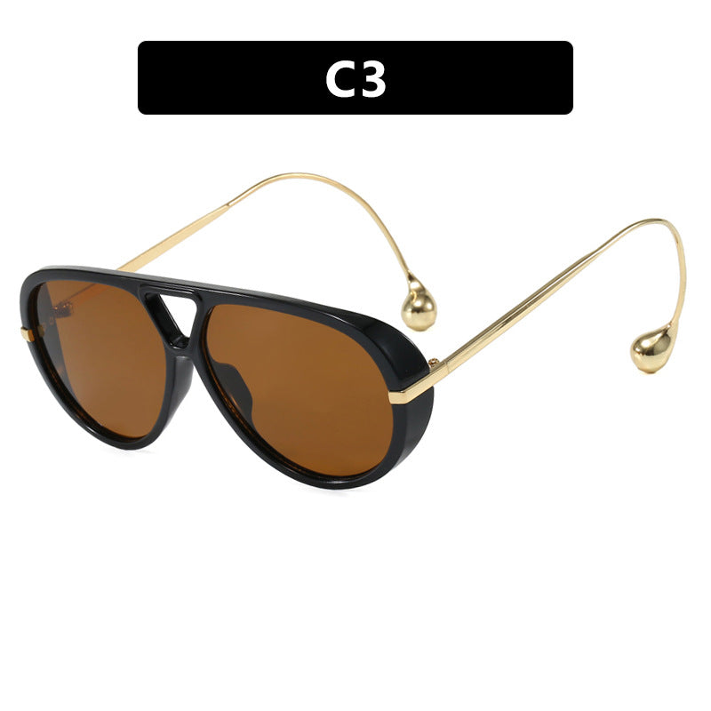 Women's stylish pilot sunglasses with luxurious metal frame Kalsten