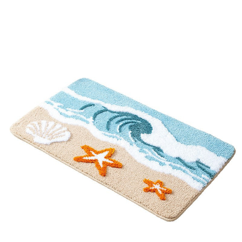 Coastal-Themed Bathroom Rug Kalsten