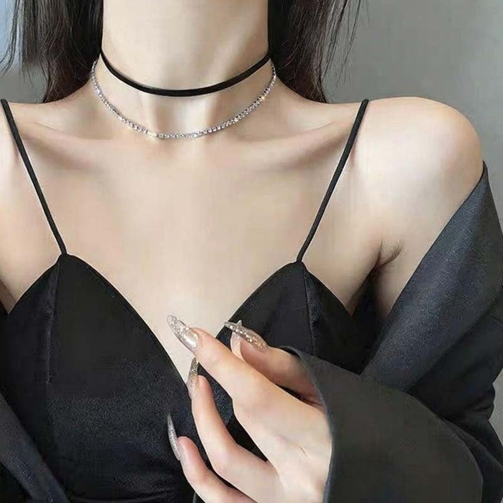 Adjustable Leather Choker Necklace Kalsten