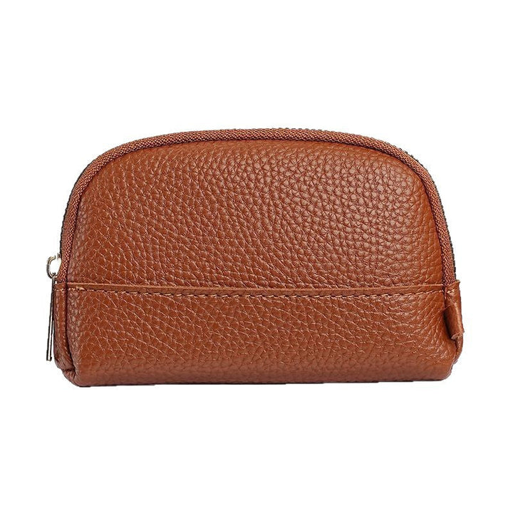 Premium Leather Zippered Cosmetic Pouch Kalsten