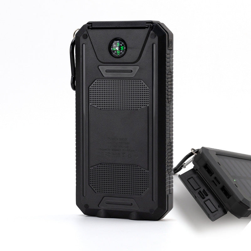 Solar-powered power bank with robust case and integrated LED lighting Kalsten