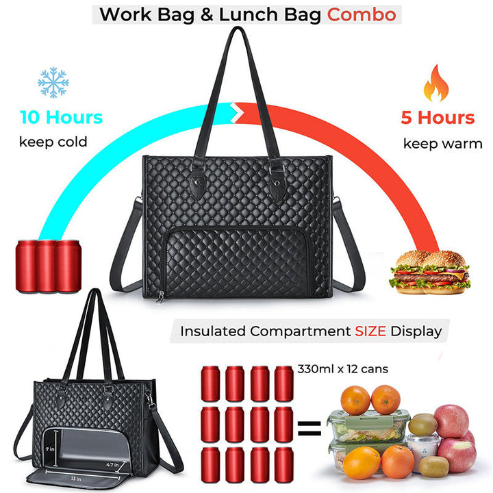 Elegant cooler bag with insulated inner compartment Kalsten