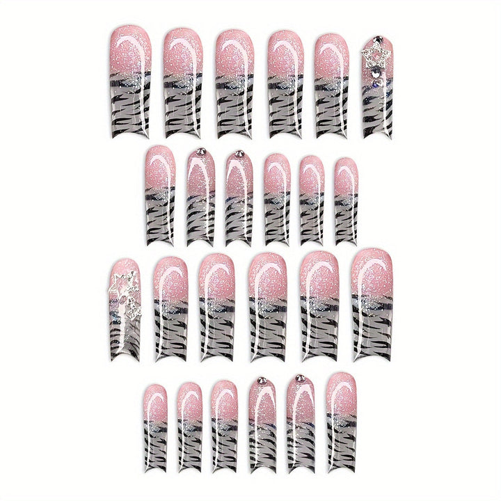 Decorative Press-On Nail Set Kalsten