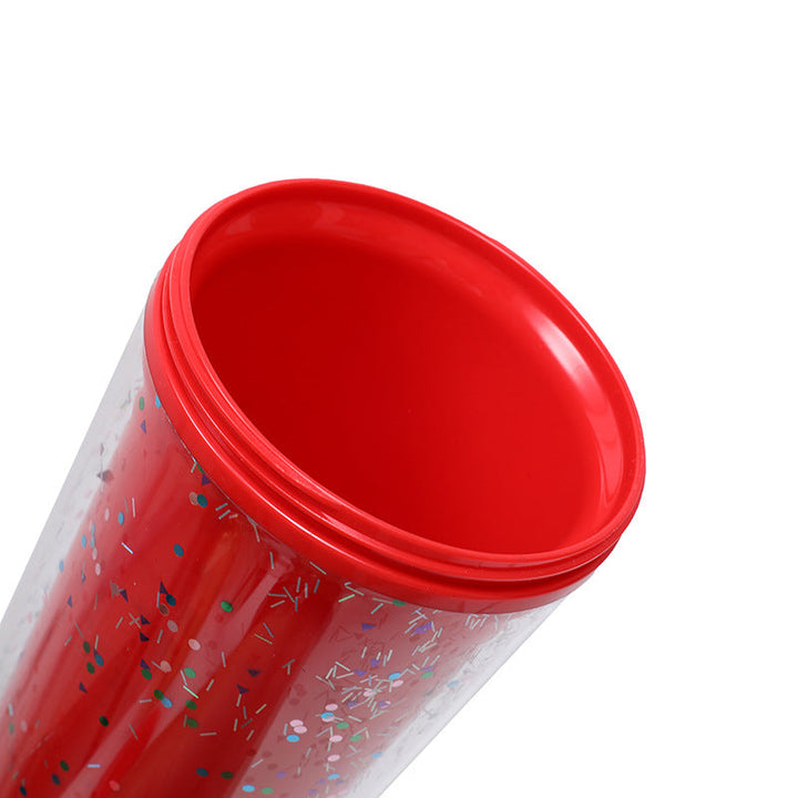 Ladies Glitter Drinking Cup with Leak-Proof Lid and Ergonomic Handle Kalsten