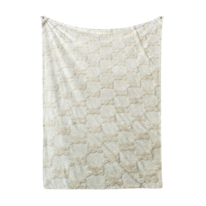 Ladies Cozy Microfiber Quick Change Blanket in Modern Checkered Pattern Kalsten