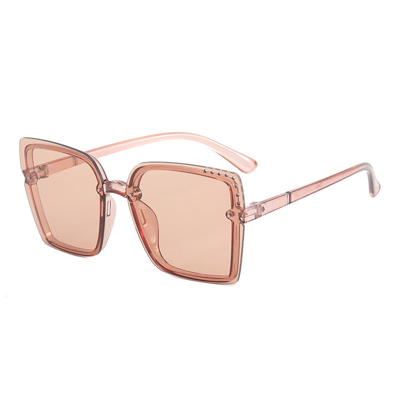 Ladies Square Sunglasses with Sparkling Frame Accents Kalsten