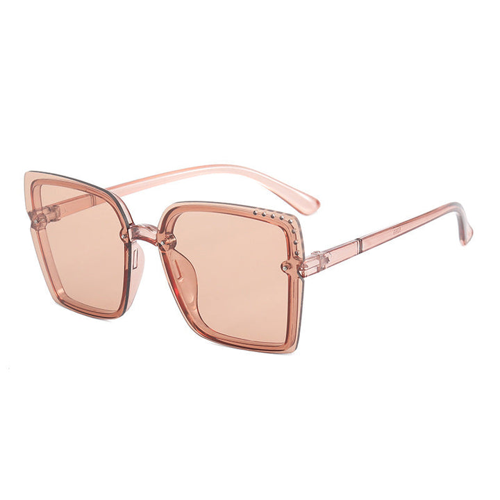 Ladies Square Sunglasses with Sparkling Frame Accents Kalsten