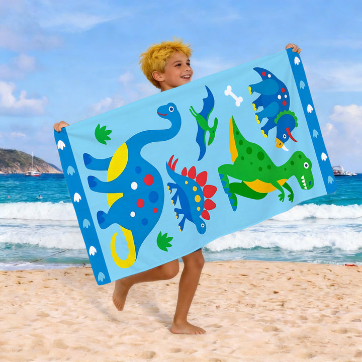Beach towel with colorful horse motif Kalsten