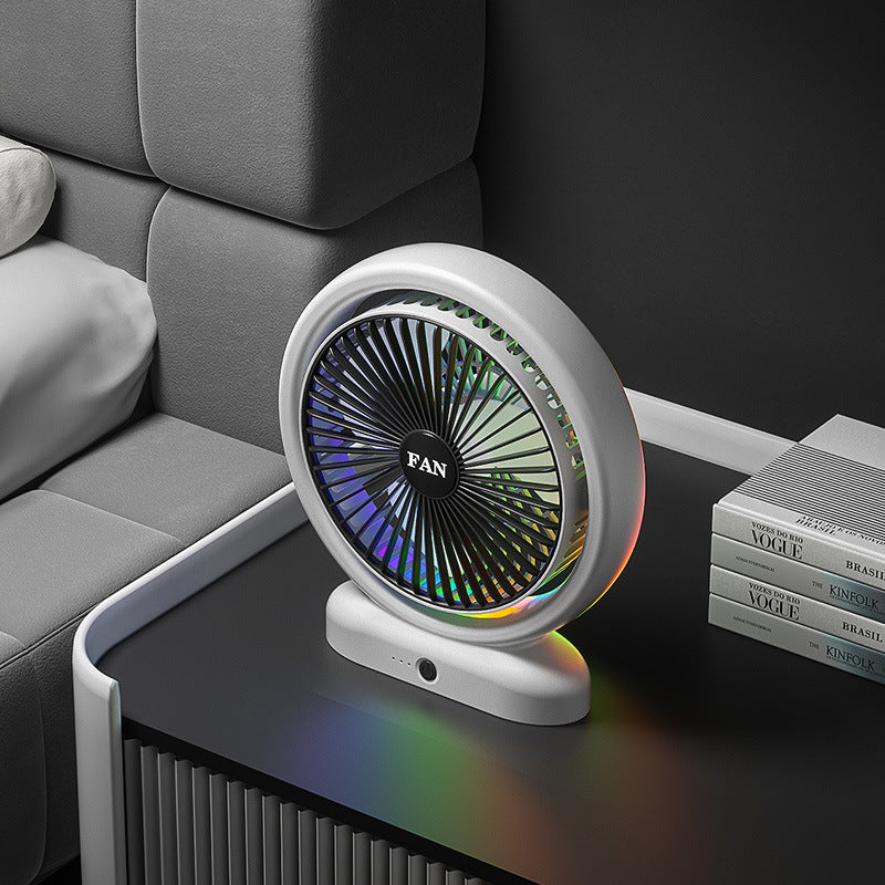 Unisex Portable Air Circulation Fan with LED Ambient Lighting Kalsten