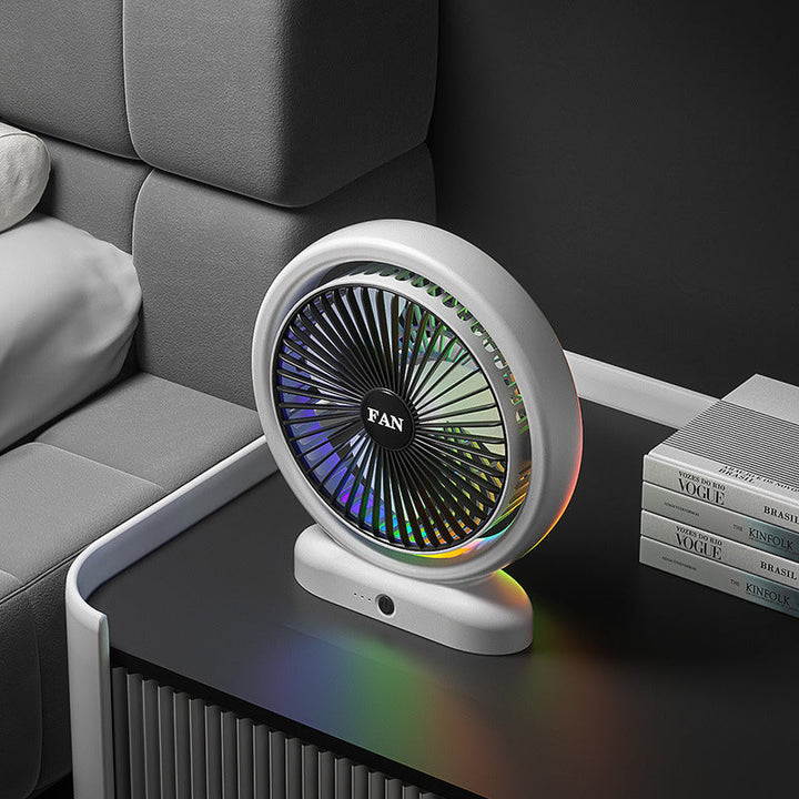 Unisex Portable Air Circulation Fan with LED Ambient Lighting Kalsten