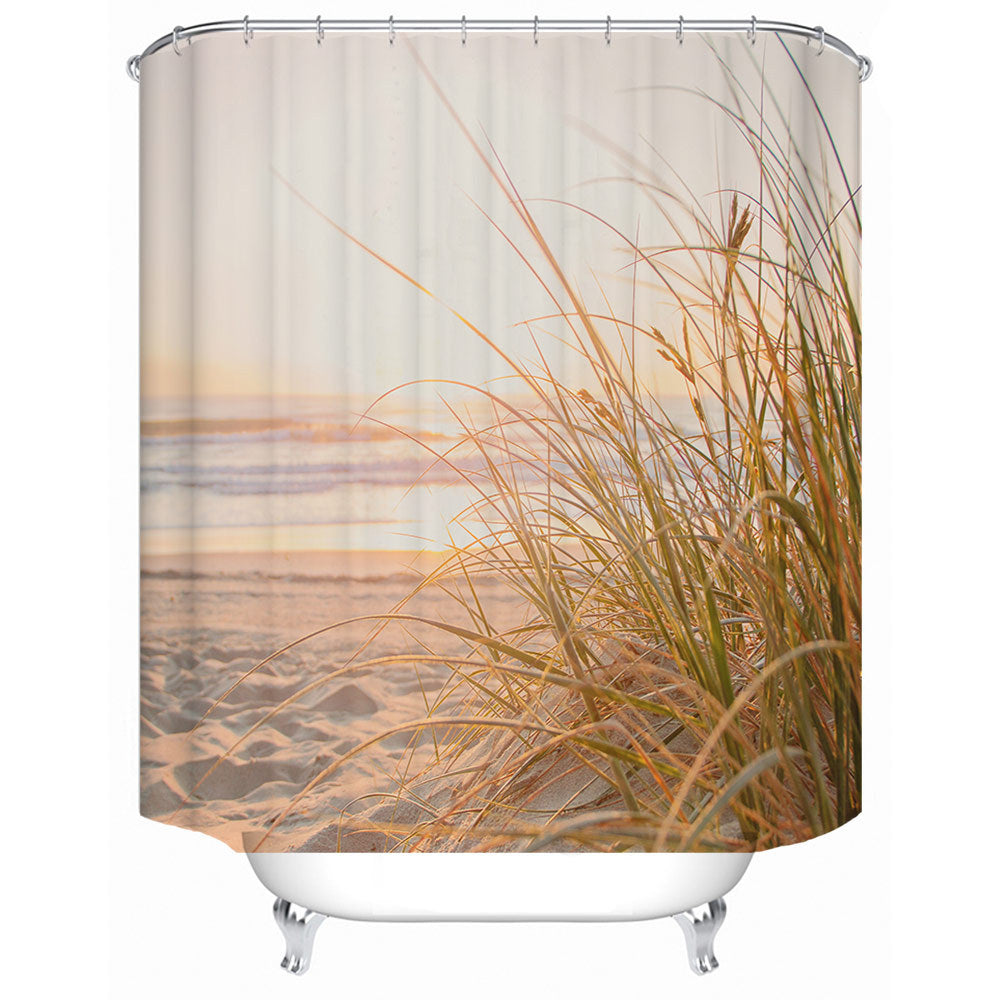 Floral Hydrangea Pattern Shower Curtain Kalsten