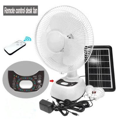 Women's solar-powered table fan with remote control Kalsten