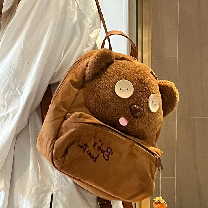 Plush Bear-Shaped School Backpack Kalsten