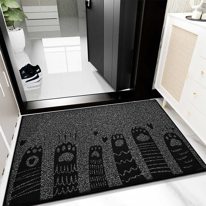 Playful Cat Print Door Mat