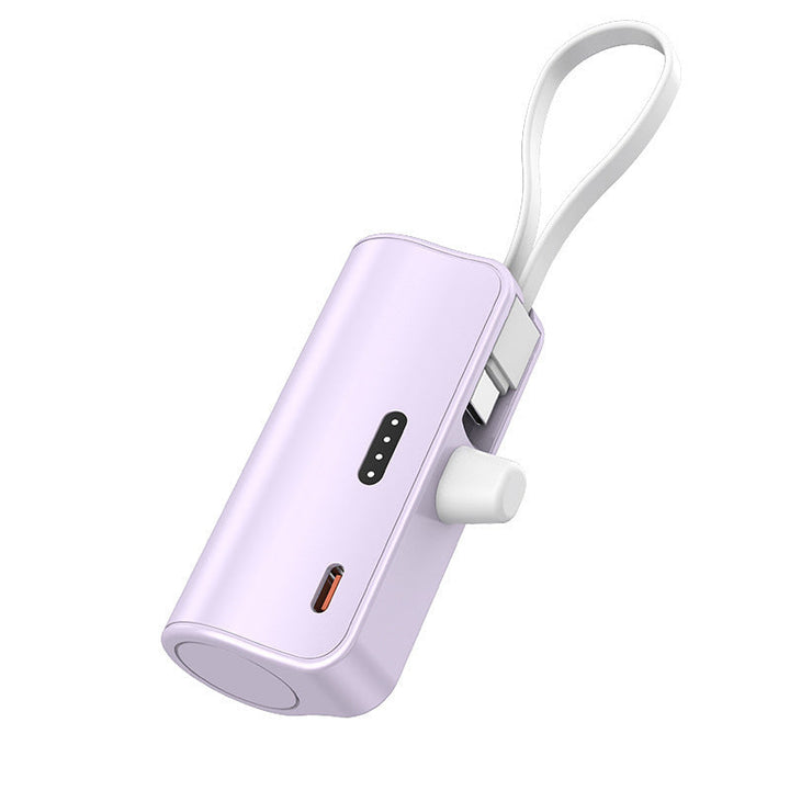 Portable power bank with integrated charging cable and compact design Kalsten