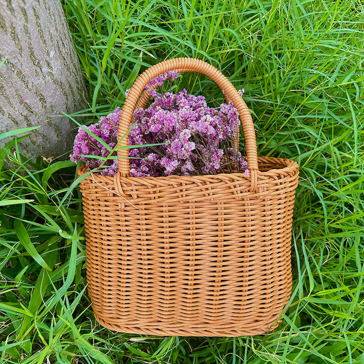Ladies Handcrafted Basket with Sturdy Handles Kalsten