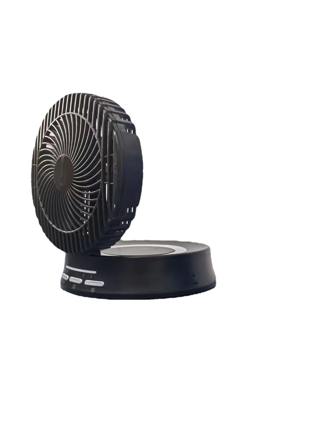 Unisex nan portable oscillating USB desk fan with adjustable tilt three speed silent motor and LED nightlight Kalsten