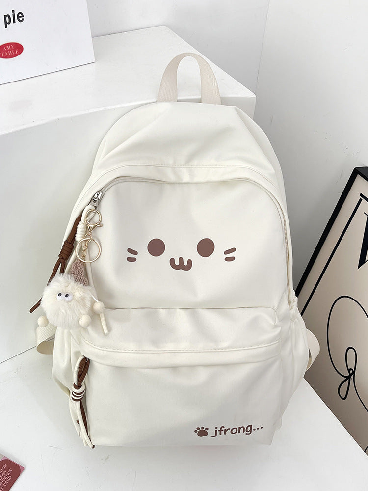 Cute Cat-Themed School Backpack