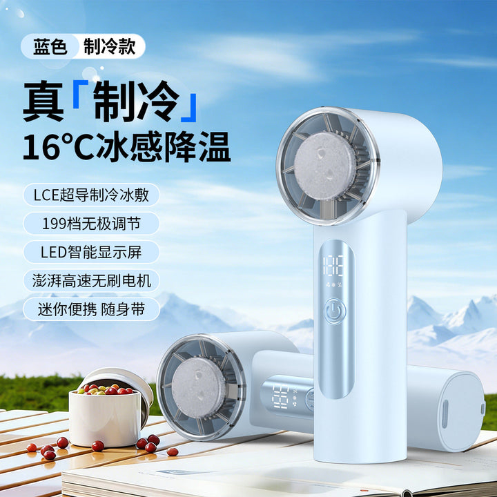 Women's Portable USB Fan with Digital Display Kalsten