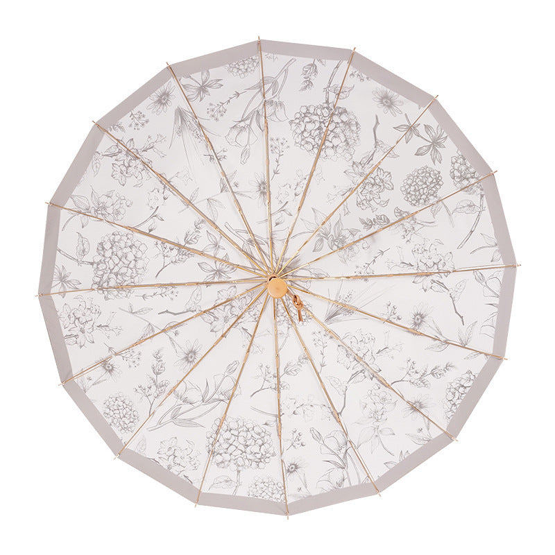 Ladies elegant parasol with floral patterns Kalsten