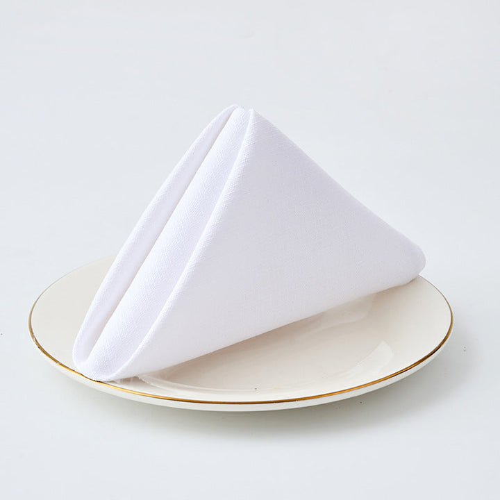 Premium Textured Linen-Blend Dinner Napkin With Hotel-Style Hem