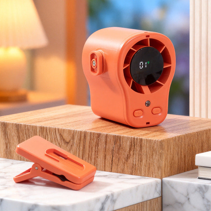 Women's Portable Clip Fan with LED Display Kalsten