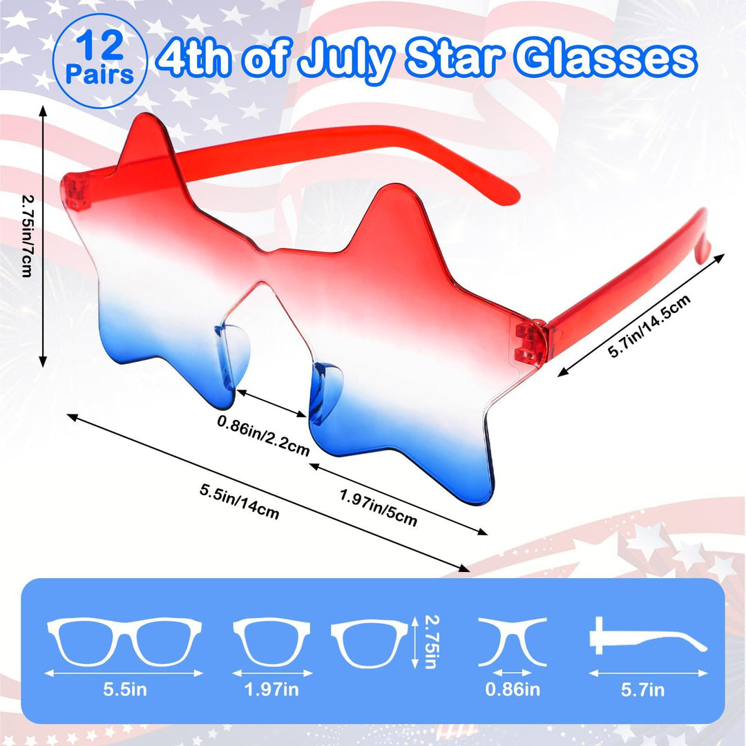 Unisex nan extravagant star-shaped party sunglasses with lightweight acrylic frame Kalsten