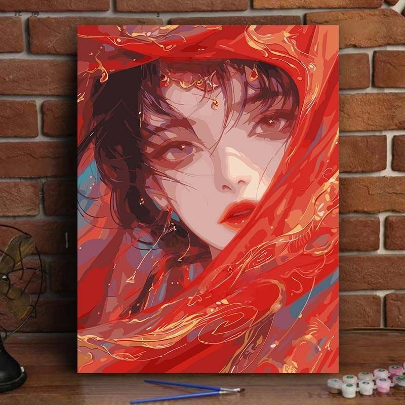 Abstract Art Portrait Canvas Print Kalsten