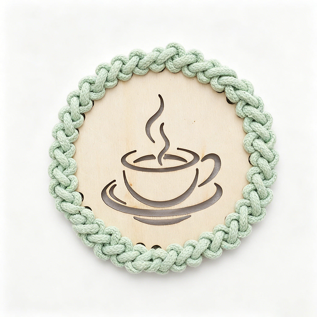 Decorative Macrame Coffee Cup Coaster Acalora