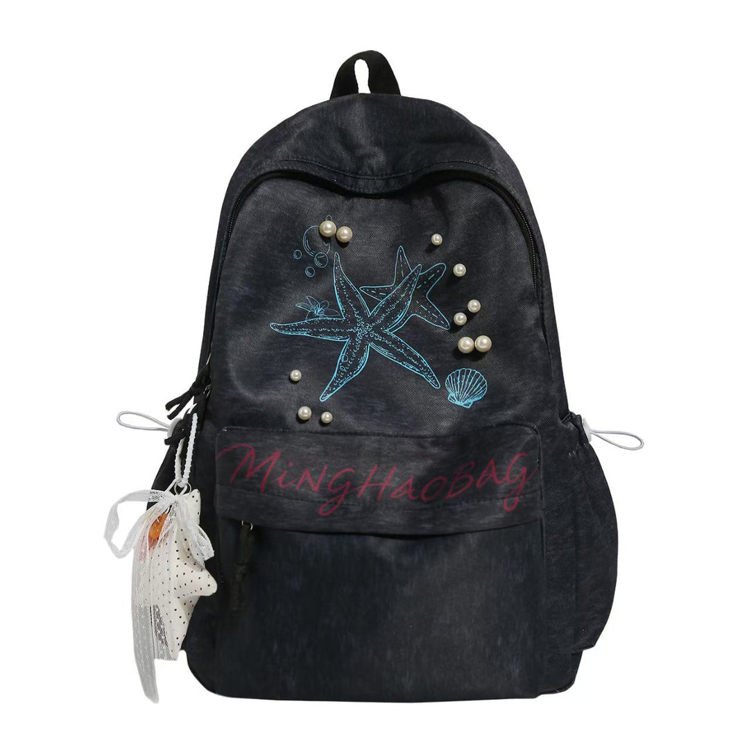 Nautical-Themed Embellished Backpack Kalsten