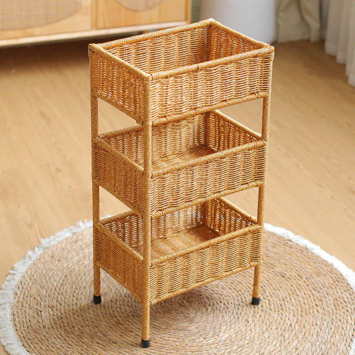 Multi-Tiered Woven Storage Rack Kalsten