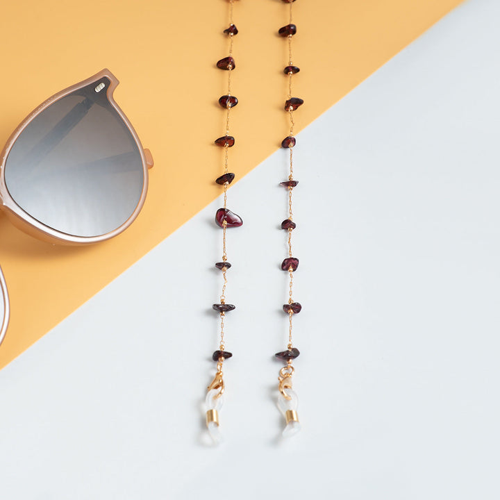Delicate Gemstone Bead Eyewear Chain Kalsten