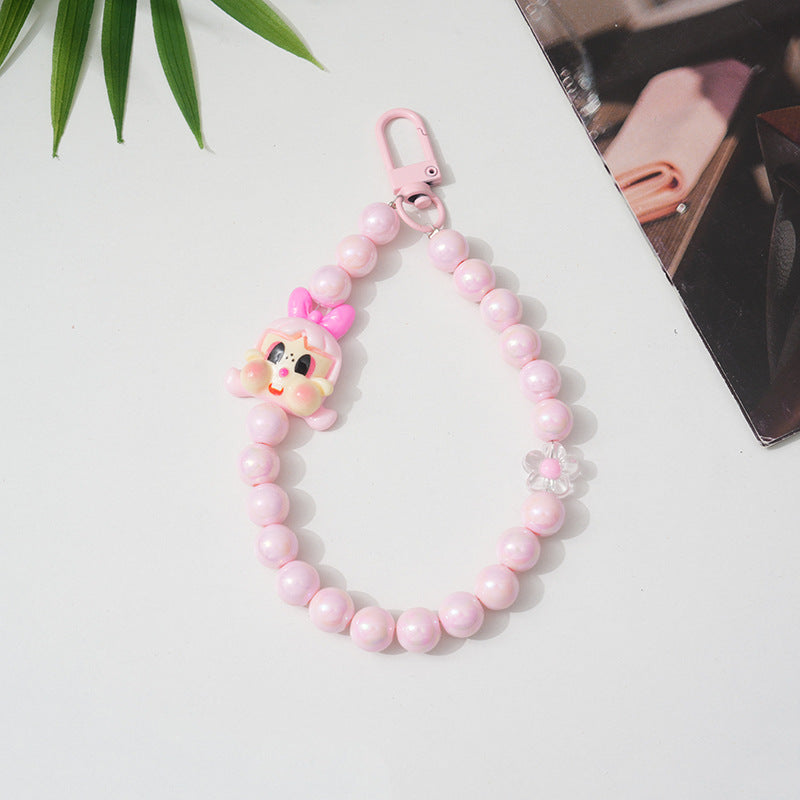 Cartoon-Themed Beaded Keychain kalsten