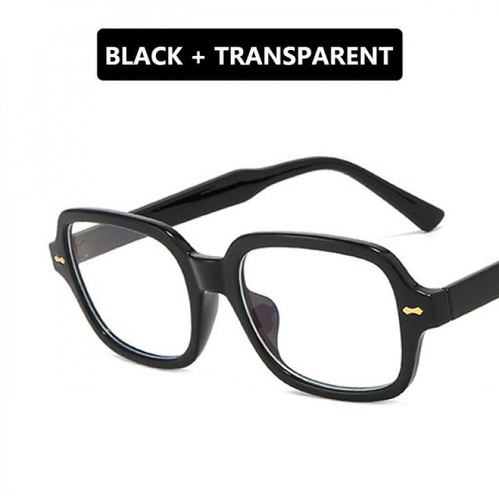 Ladies fashionable sunglasses with angular frame and yellow lenses Kalsten