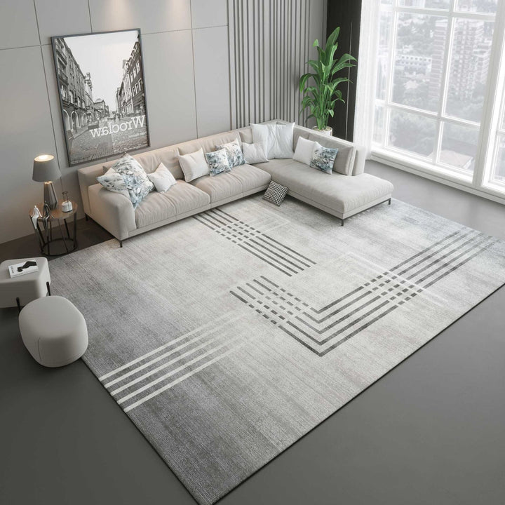 Modern Minimalist Geometric Area Rug Kalsten