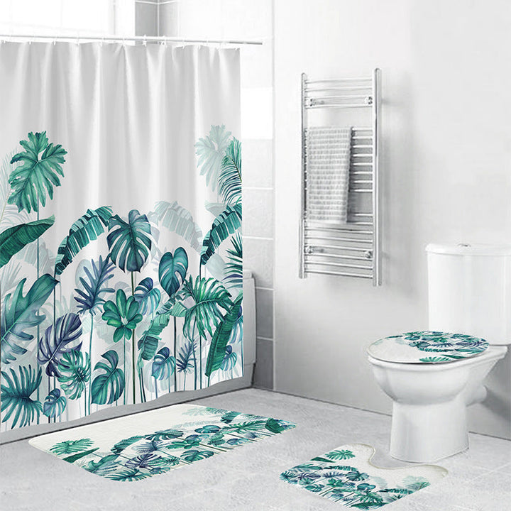 Tropical Plant Bathroom Set Kalsten