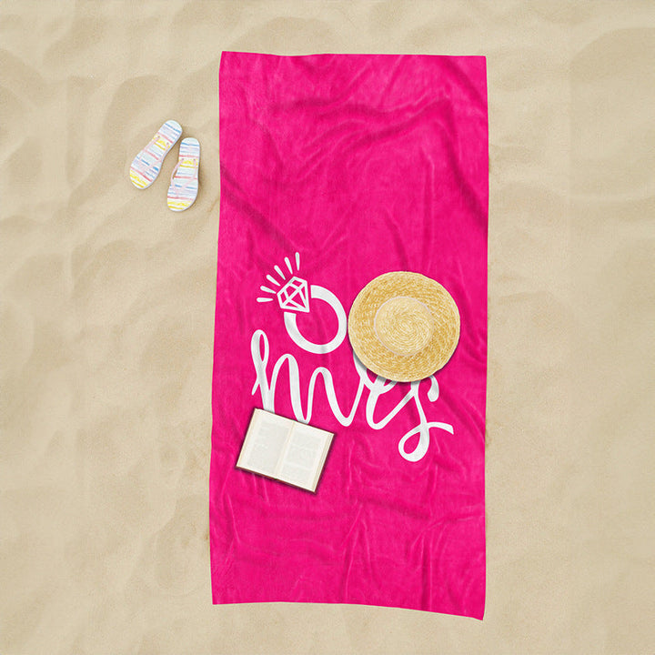 Beach towel with creative heart design Kalsten