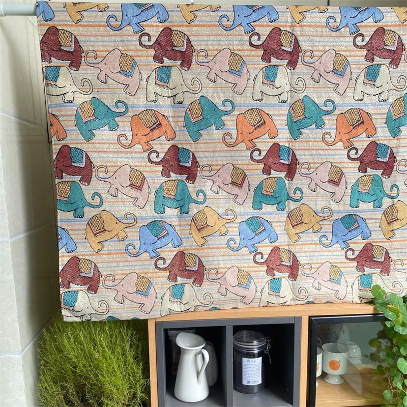 Decorative Elephant Pattern Tablecloth