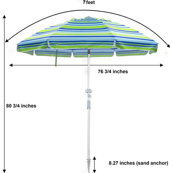 Ladies large sun protection umbrella with stable construction Kalsten