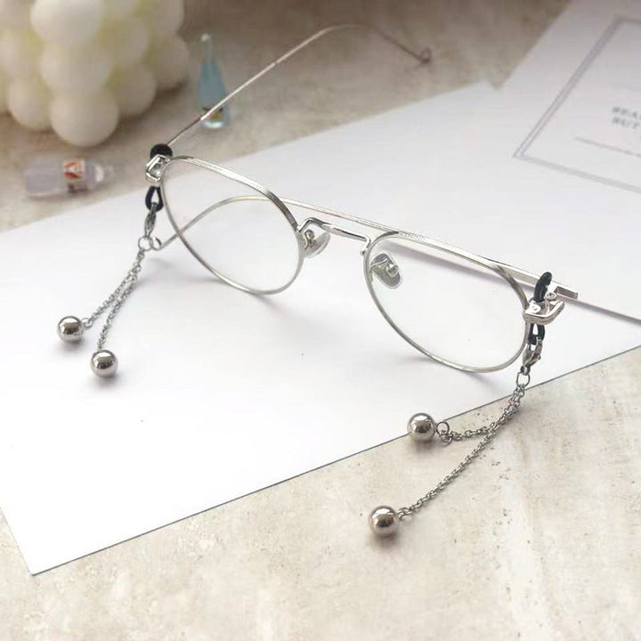 Dangle Earrings with Unique Chain and Bead Design Kalsten
