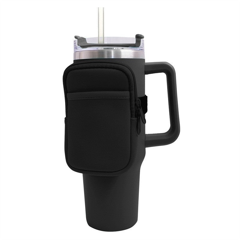 Unisex cup holder with practical pocket Kalsten